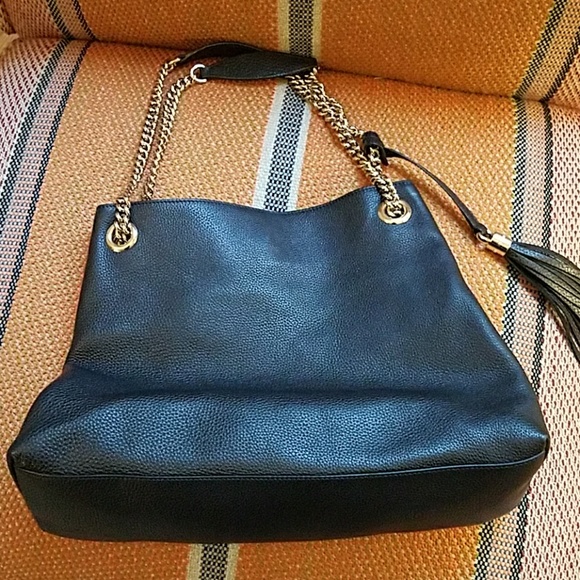Black leather Gucci purse - Picture 4 of 6